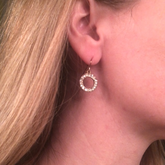 Rhinestone earrings! - Picture 2 of 2